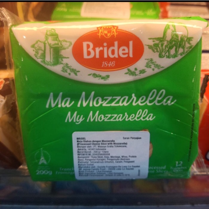 

Bridel mozarella slice 12 200gr