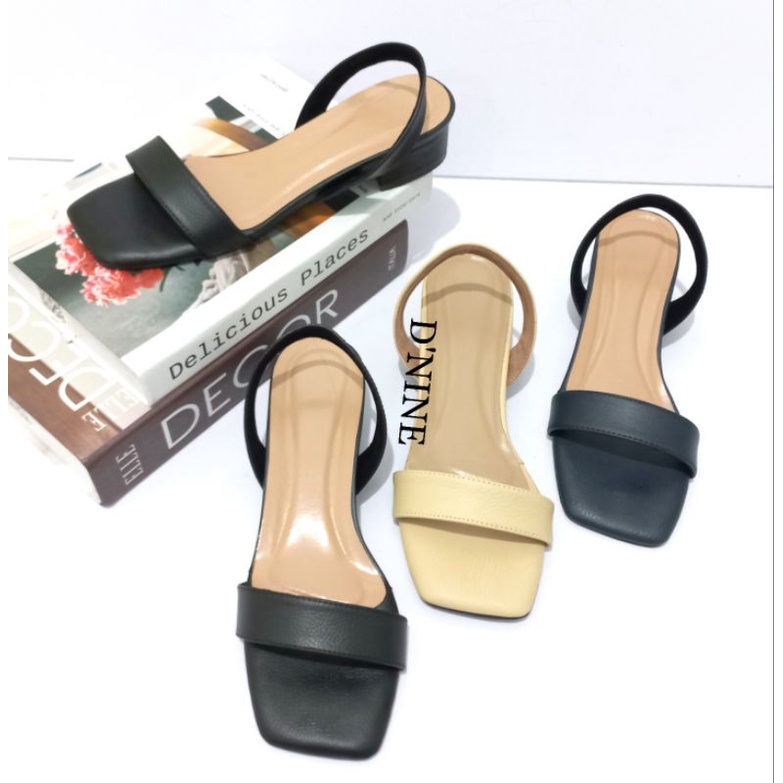 d'nine ST 03 Sandal Wanita Sandal heels sandal hak 3cm