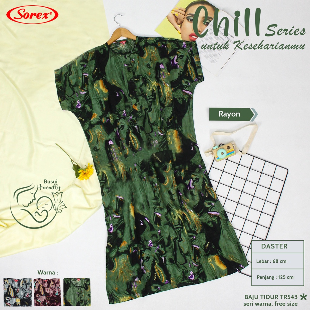 Sorex Baju Tidur Daster Bahan Premium Chill Series Freesize TR 543 - 1 pcs