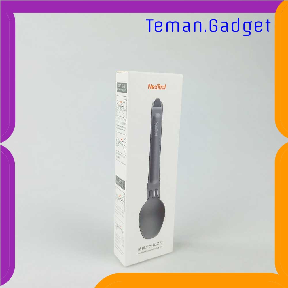 TG - DPR NexTool Sendok dan Garpu Camping Separable Portable Titanium - KT5525
