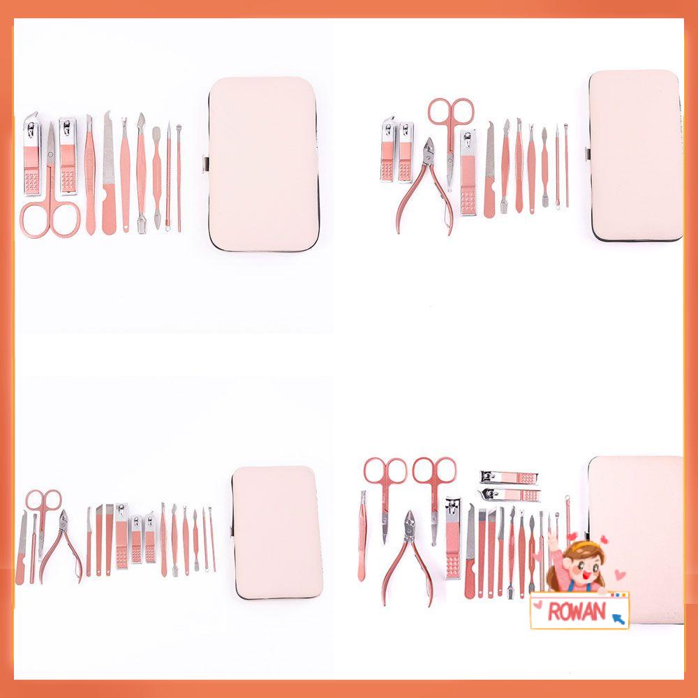R-flower 10Pcs/12Pcs/16Pcs/18pcs Pemotong Kuku Portable Perawatan Profesional Pedicure Finger Trimmer Nipper