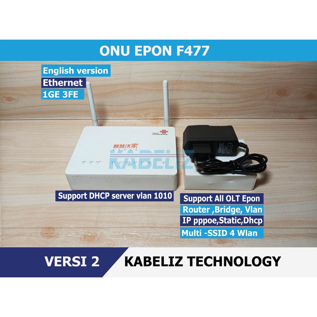 Jual EPON ONU ONT ZTE F477 MODEM EPON WIFI ROUTER SUPPORT SEMUA OLT