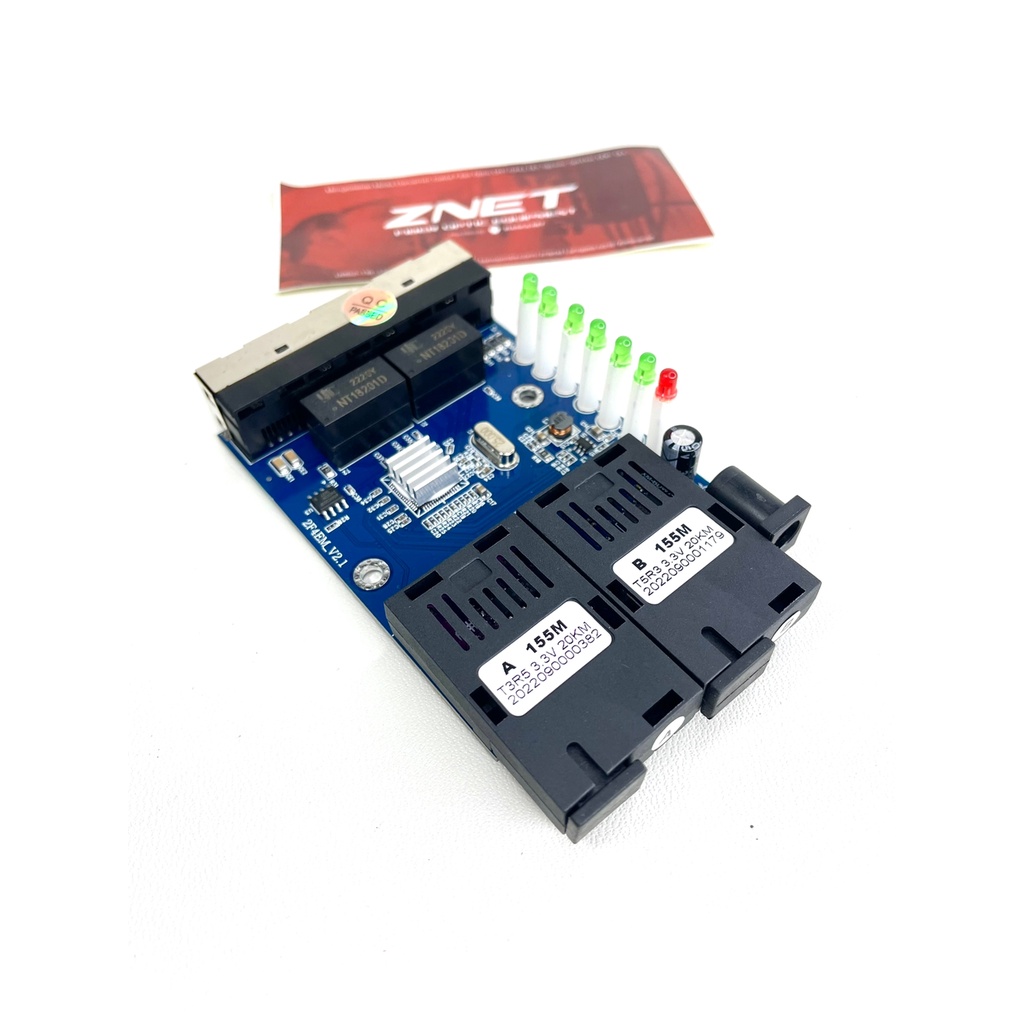 POE PCB 2FO-4LAN Media Converter 2FO 4LAN 100 Mbps 2 port fo 4 port lan board only