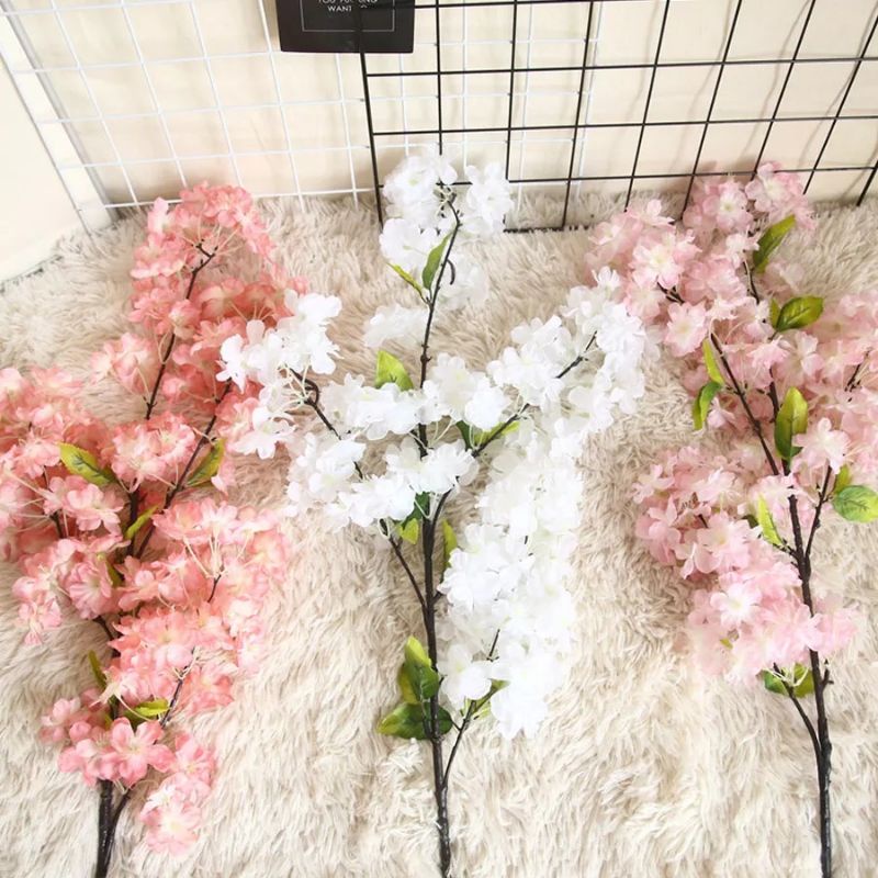 Sakura Cherry Blossom 1 meter + Daun