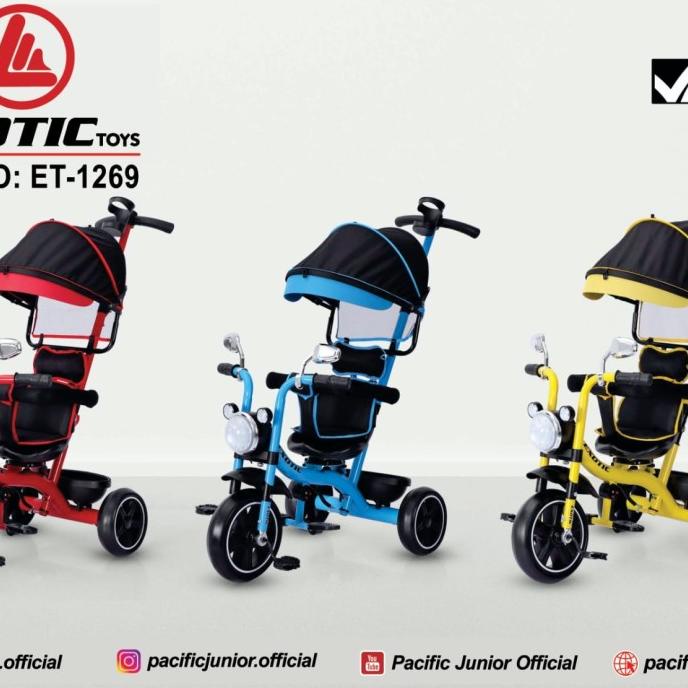 Sepeda Anak Roda Tiga Exotic Et 1269 #Original