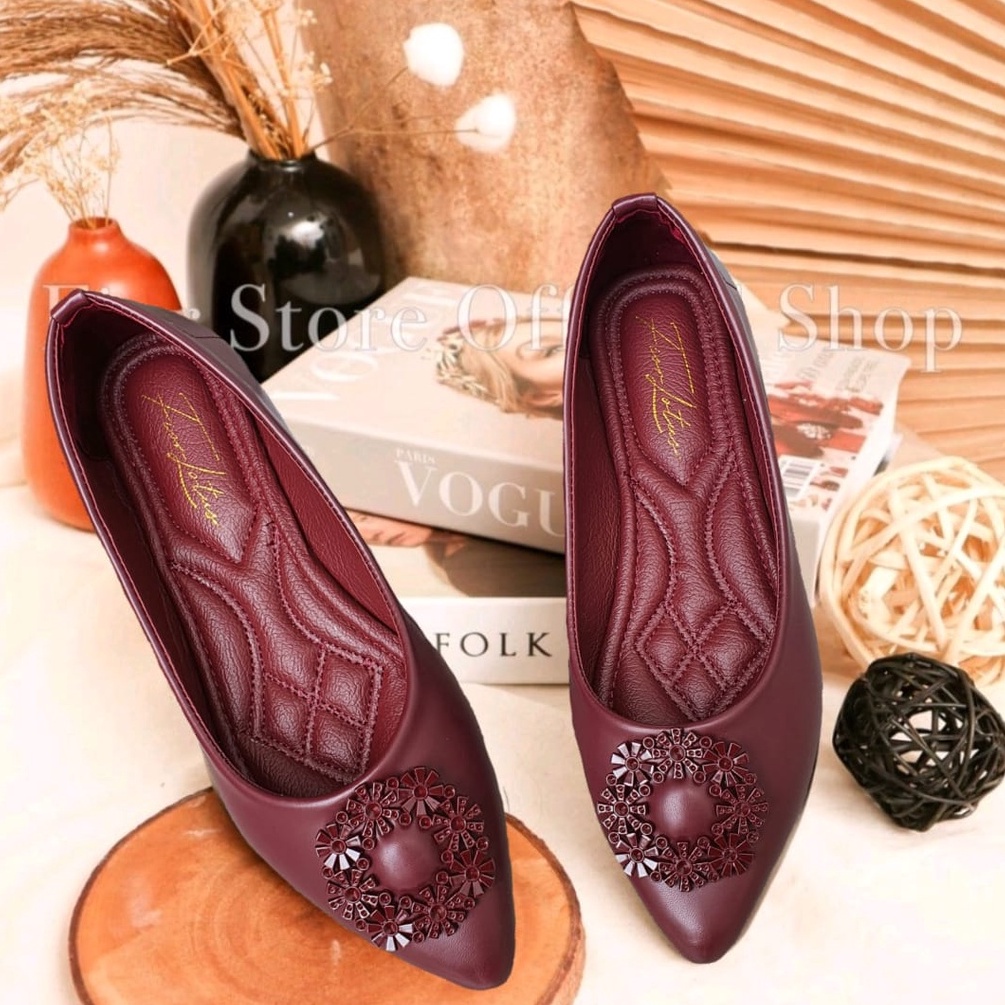 FIOR LOTUS Ballevina Pointed Toe Ballet Flat AR 15 - Fior Store