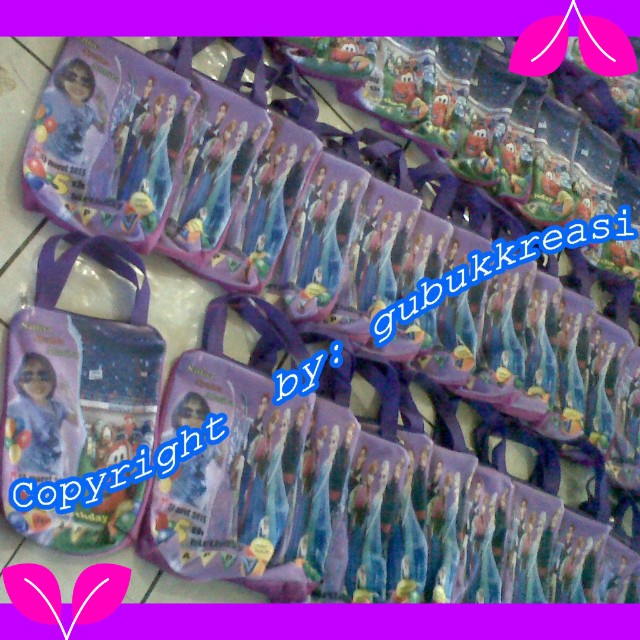 Souvenir Ultah Anak Unik Ulang tahun Tas printing hampers bayi one month baby Promosi Perusahaan
