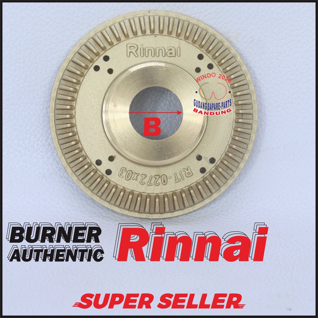 BURNER RINNAI ORIGINAL AUTHENTIC CAP | 522C E CE ETC 602 E 603 E 100% COCOK