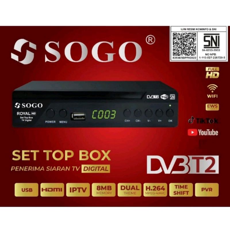 STB Set Top Box Sogo Tv Digital