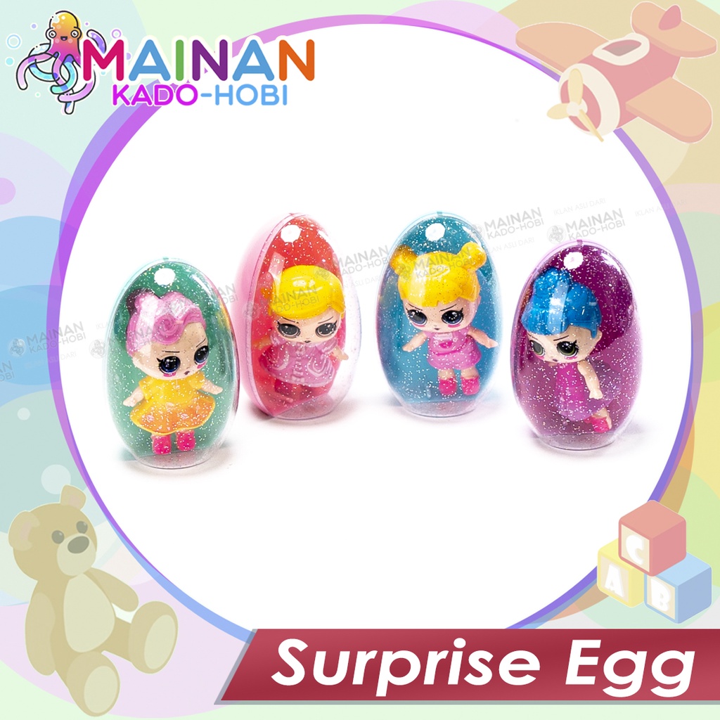 MAINAN ANAK EDUKASI SURPRISE EGG TELUR KARAKTER LOL