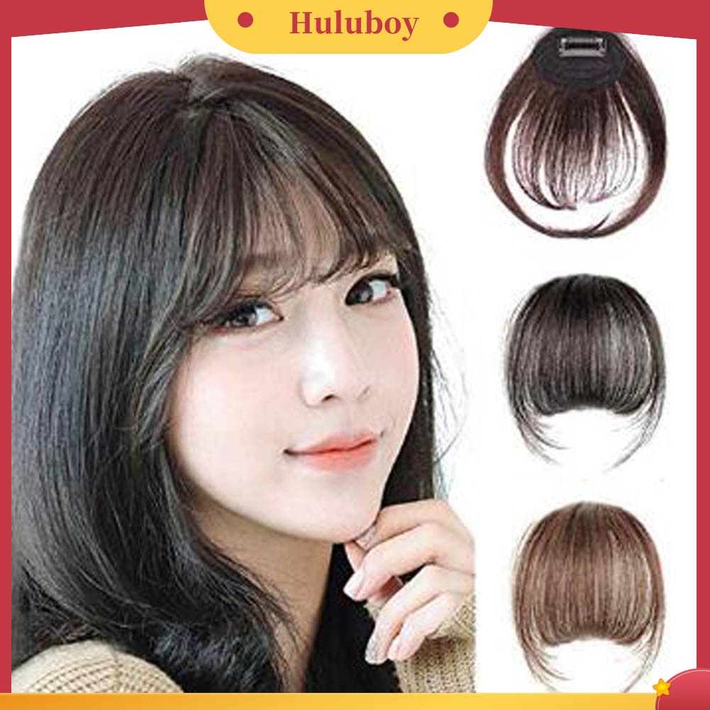 Wig Poni Depan Model Klip On Tipis Untuk Wanita