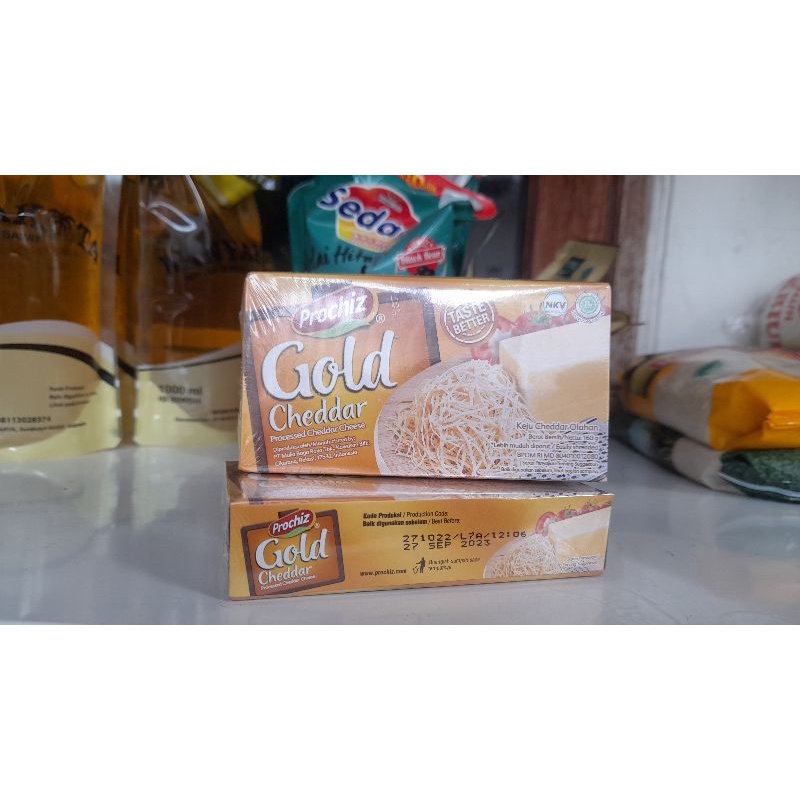 

Keju Prochiz Gold Cheddar 160gr