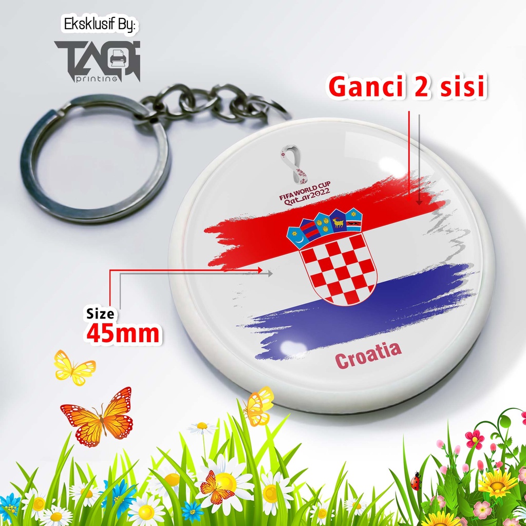 WORLD CUP QATAR / Keychain WORLD CUP QATAR 2022 / Ganci Sepak Bola / Gantungan Kunci Football / PIALA DUNIA QATAR 2022