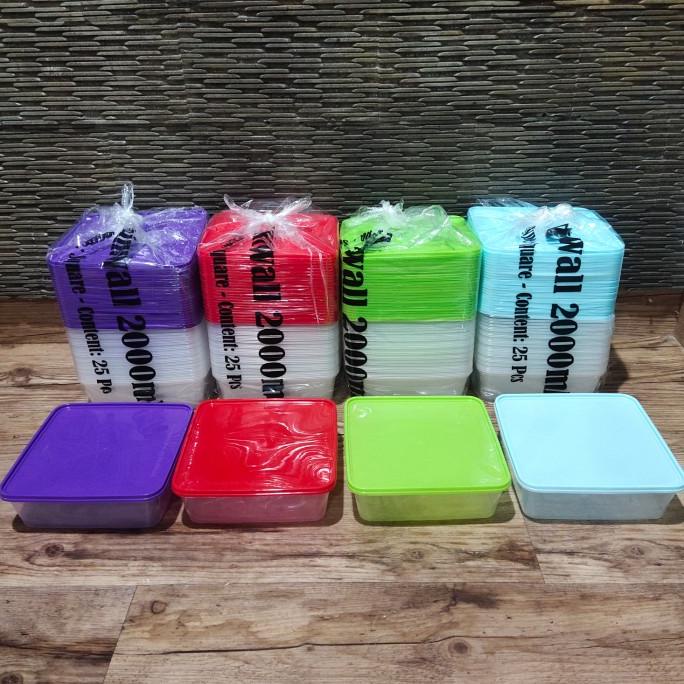 Thinwall Fim 2000 ml - SQ Warna - Kemasan Food grade @ 25 set