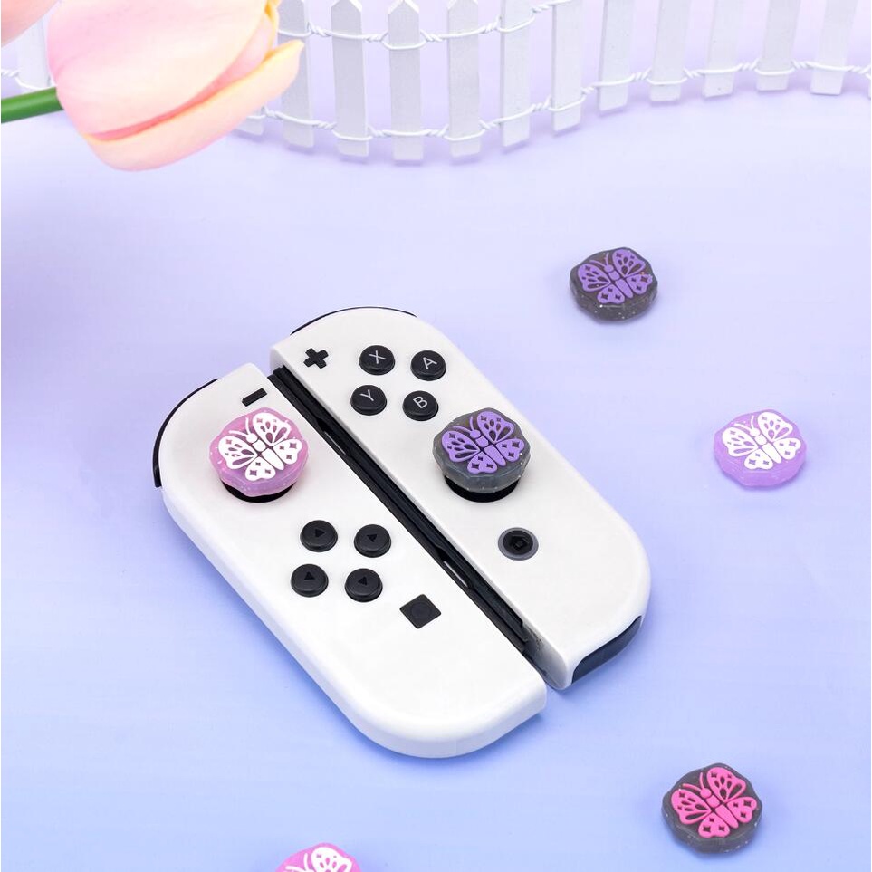 Geekshare Thumb Grip OLED Clover Untuk Nintendo Switch v1 v2 Lite