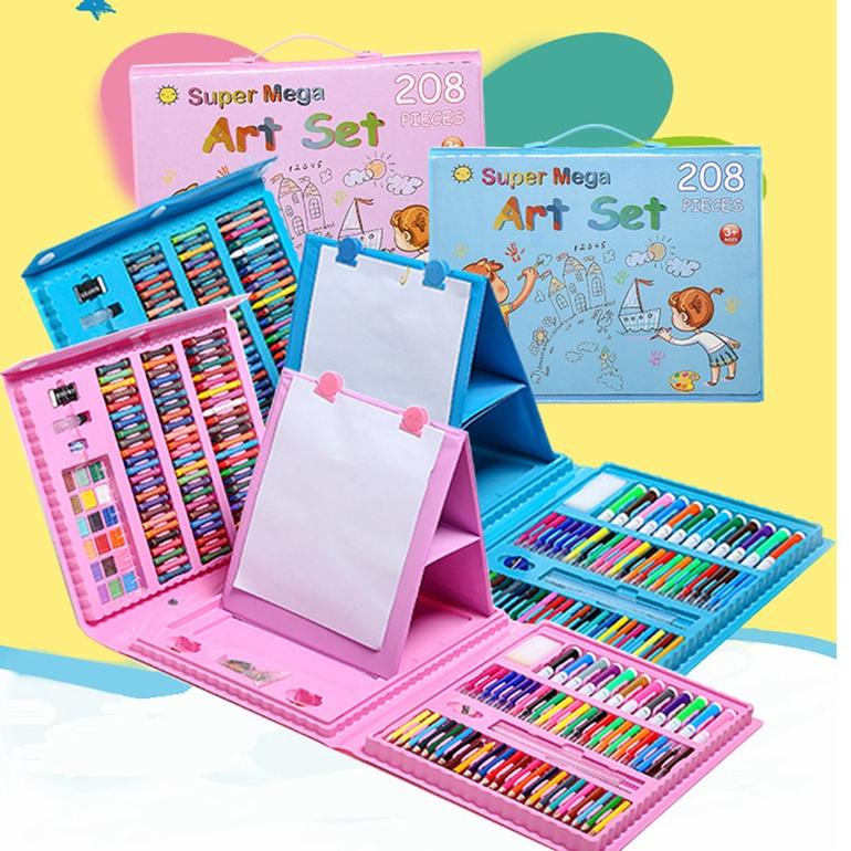 

(I-P6P☛) Krayon ART SET 208 PENSIL WARNA Crayon set 208pcs 208 Warna Pensil Krayon Alat Menggambar atau Mewarnai) proses cepat