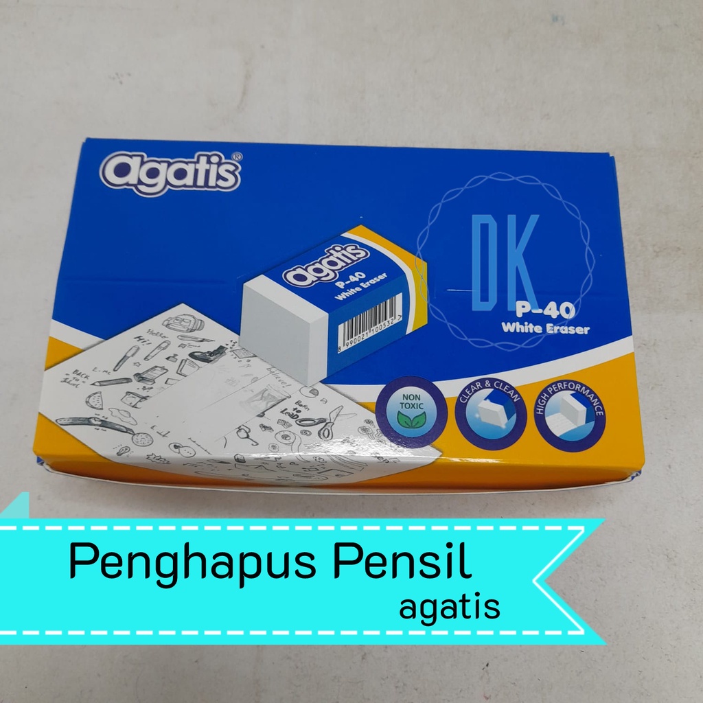 

Penghapus Pensil Putih Agatis P-40 Brand Agatis