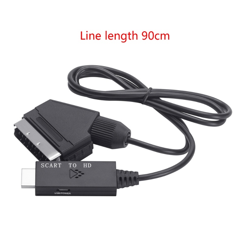 Adaptor btsg to Scart 1080p60Hz/720p60Hz Output Kabel USB Power Supply Konsumsi Daya Rendah