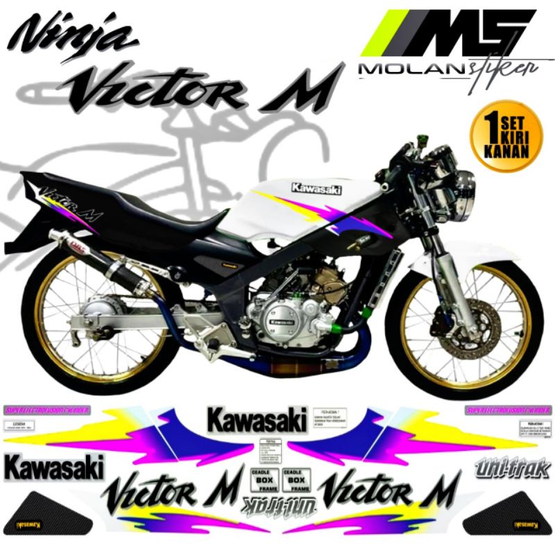 Decal Sticker Striping Variasi Ninja R/Ss Victor M 150 & Victor S 150 - Kawasaki Victor - Victor SE 