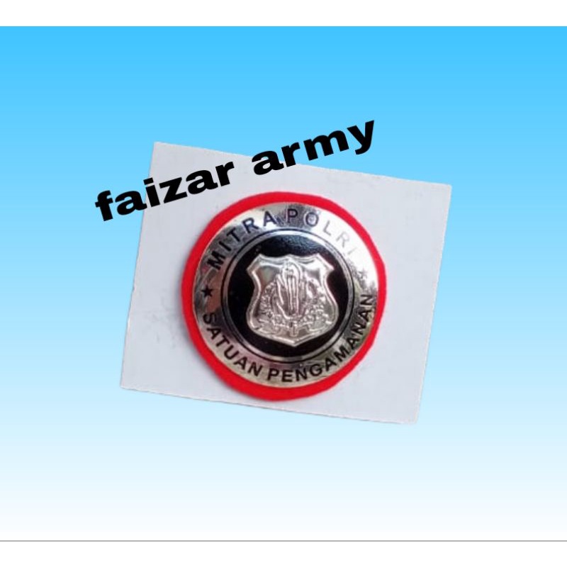 PIN MITRA POLRI SATPAM.PIN SATPAM MITRA POLRI.PIN LENCANA MITRA POLRI SATPAM