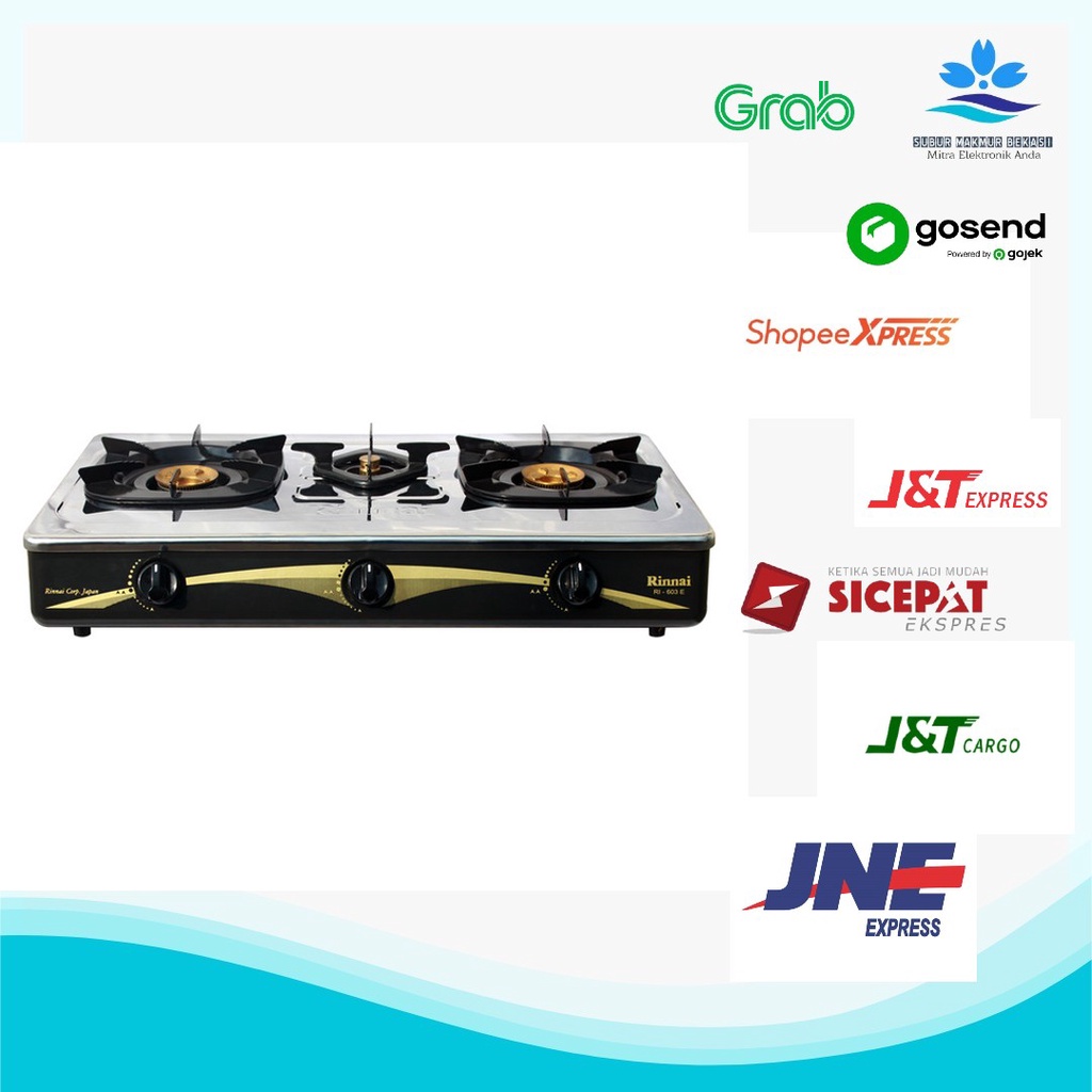 Kompor Rinnai 3 Tungku RI-603E