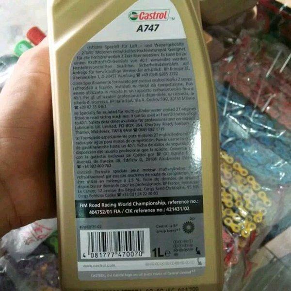 Termurah Oli Samping Racing Oil 2T Castrol A747 A 747 Original Ori Bkn Ipone Motul Idemitsu Rotary 2