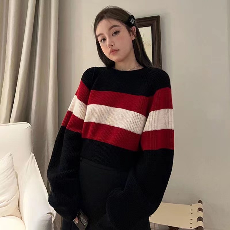 Yae Sweater Top Soft Knit Import - Atasan Rajut Wanita Tangan Panjang TM (Y2281)