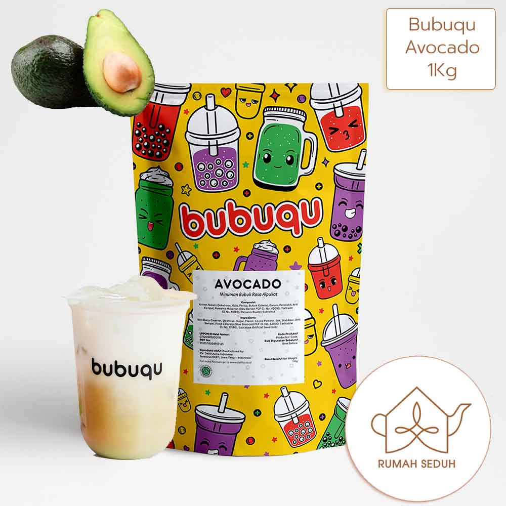 

1Kg Bubuqu Avocado Powder Drink - Minuman Bubuk Rasa Alpukat