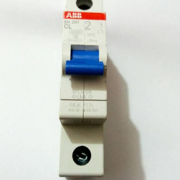 Terpercaya Mcb abb sh201 automatic 2A original
