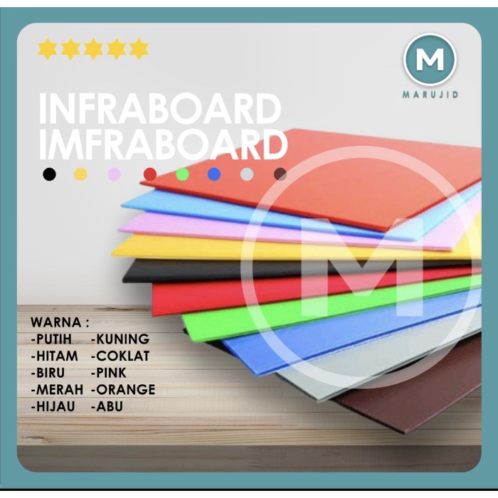 Impraboard Infraboard / Impraboard Putih 75X100 Tebal 5Mm