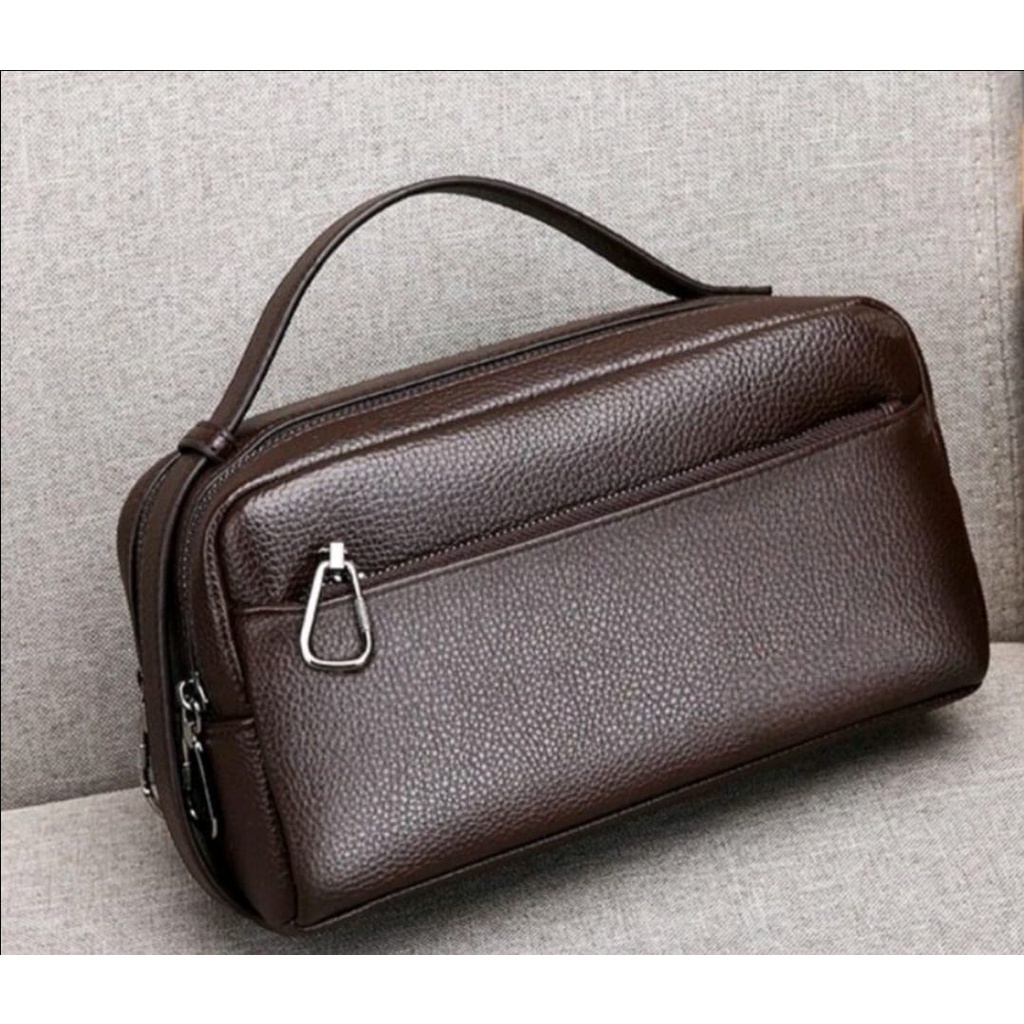 #IDH FASHION# GRC leather Clutch handbag tas tangan kulit pria tas genggam cassual