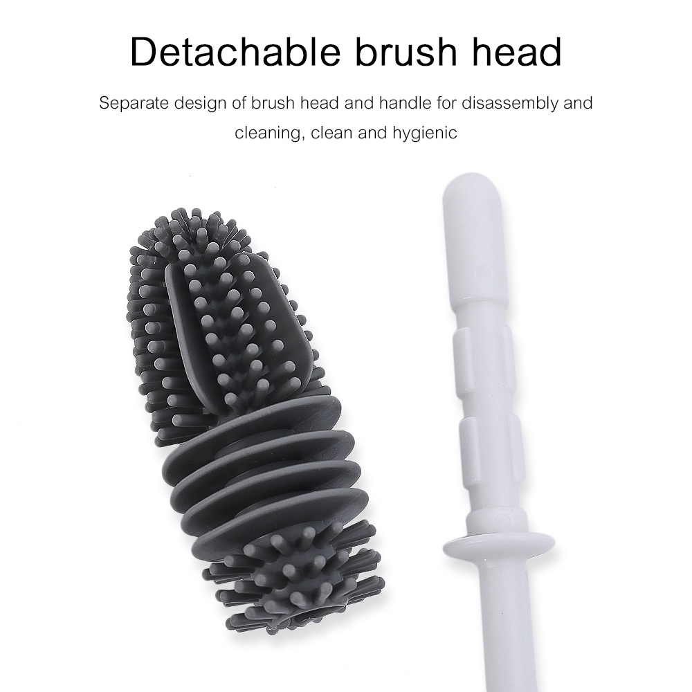 Reusable Silicone Cup Brush Alat Pembersih Dapur/Gagang Panjang Minuman Wineglass Bottle Glass Cup Washing Cleaning Sponge Brushes