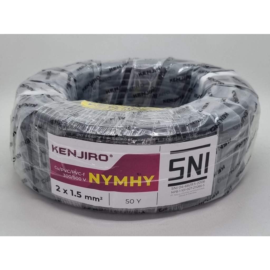 Kabel KENJIRO NYYHY 2x1.5 Per Rol / Kabel Serabut KENJIRO 2x1,5mm