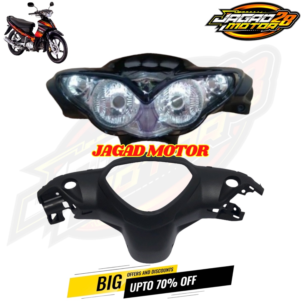 Cover Batok 1set Yamaha Jupiter Z Burhan Warna Hitam Biru Depan Belakang Dan Reflektor Lampu Depan / Batok Kepala Depan Belakang Dan Lampu Jupiter Z Burhan Warna Hitam Merah Biru / Batok Kepala Depan Belakang Plus Lampu Jupiter Z Burhan Hitam Merah Biru