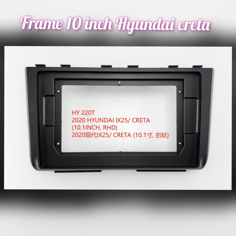 frame headunit android 10 inch mobil hyundai creta