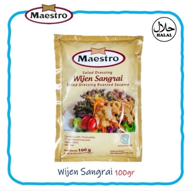 Maestro Wijen Sangrai Sachet 100gr