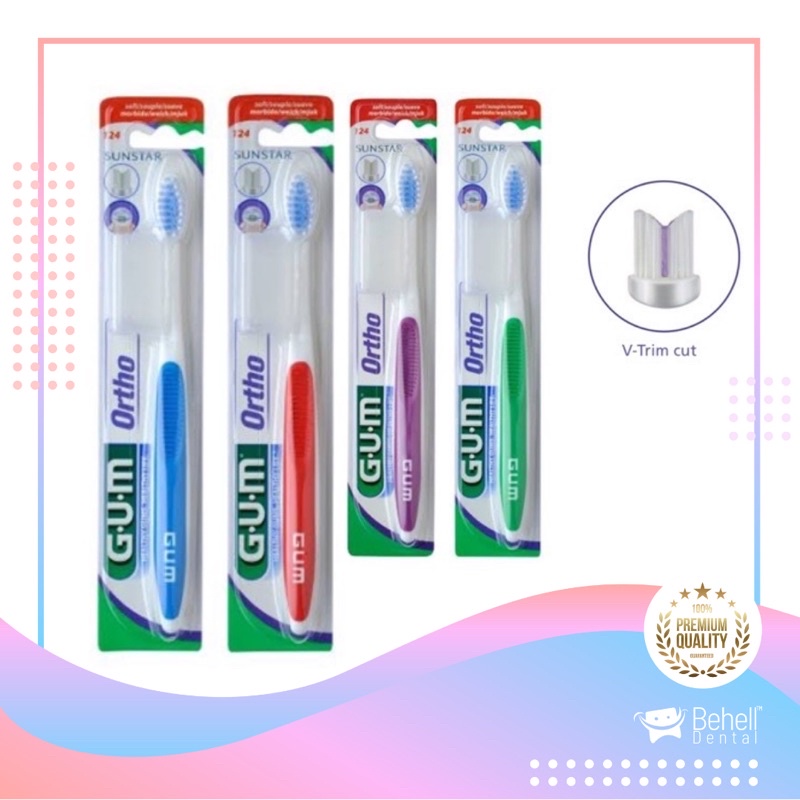 ORI SIKAT GIGI BEHEL GUM SUNSTAR BEHELLDENTAL // Sikat Kawat Gigi Toothbrush Toothbrush Ortho Dental // Sikat Tooth Brush Interdental Tusuk Gigi Sikat Sela Celah Floss Behel Original Orthodontic Dr Smith Dr.Smith V