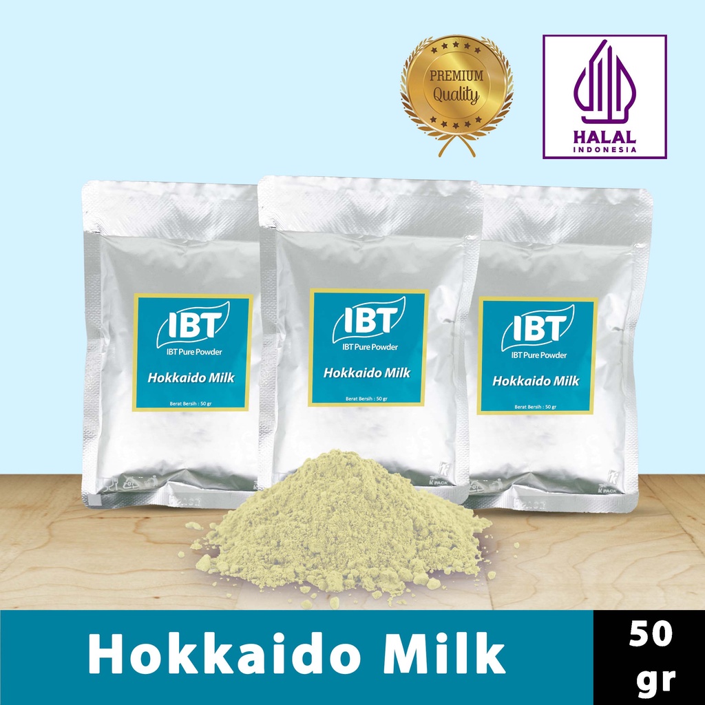 

Bahan Makanan Serbuk Bubuk Kue Hokkaido Milk IBT Pure Powder Murni 50gr