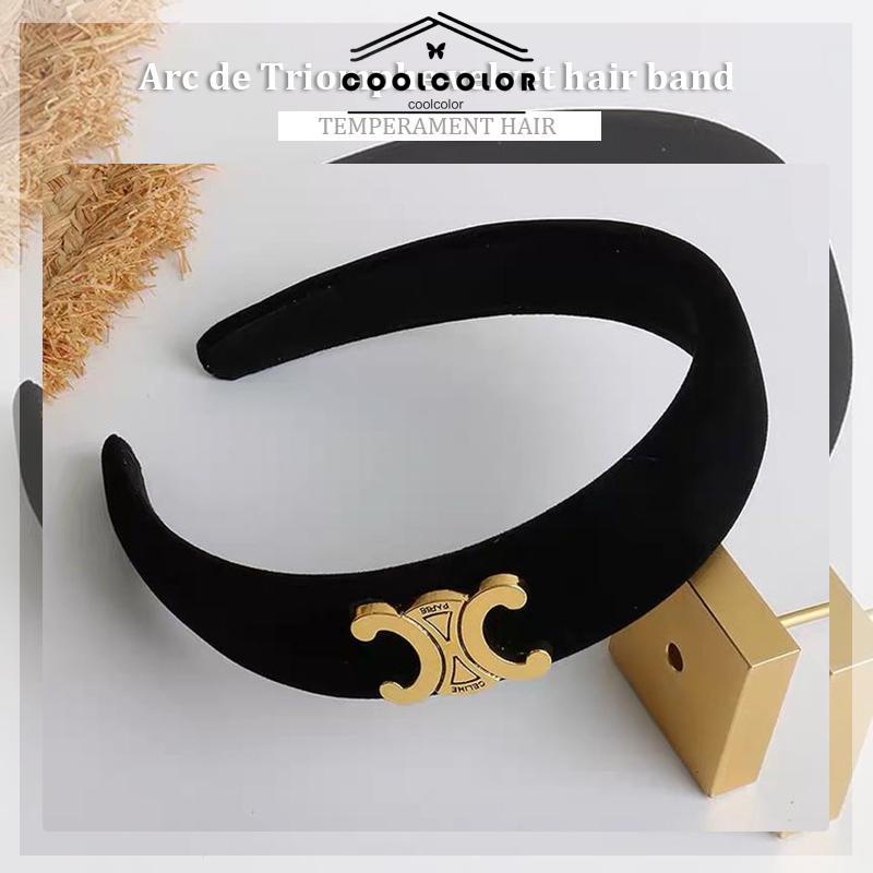 COD❤️Headbands Camellia Warna Hitam Putih Untuk Aksesoris Rambut Wanita- cl