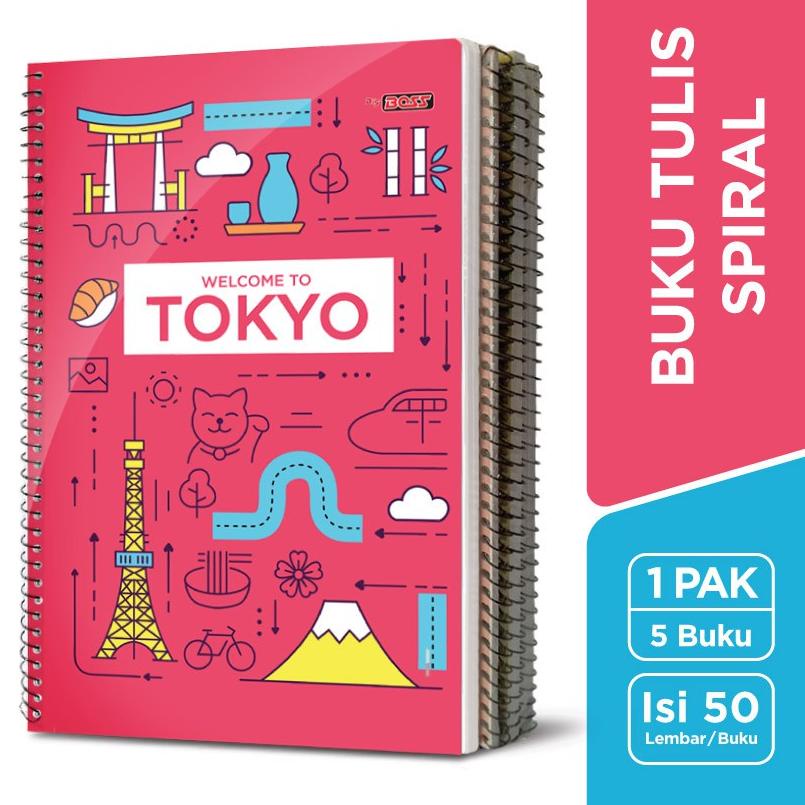 

(U-T8T-☎) Buku Tulis SPIRAL Bigboss / B5 50 Lembar trending