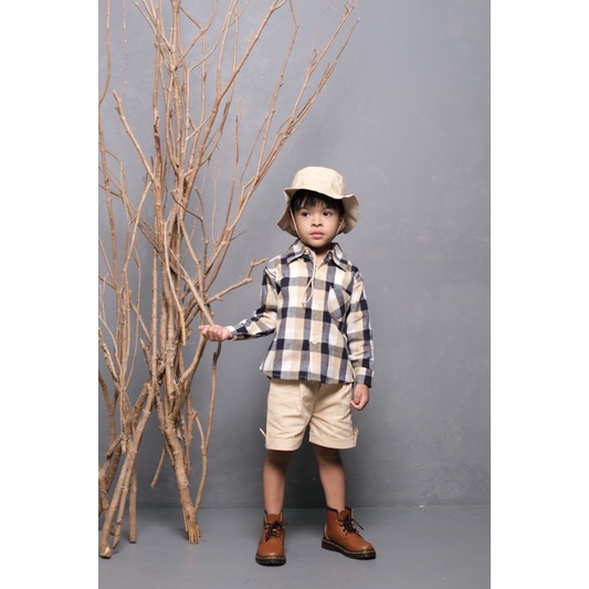 KEMEJA FLANEL - Promo 10.10 Baju Anak Laki Laki Setelan Atasan Bayi Baby Kids Cewek Cowo Perempuan Katun Lucu Murah 1-6 Thn