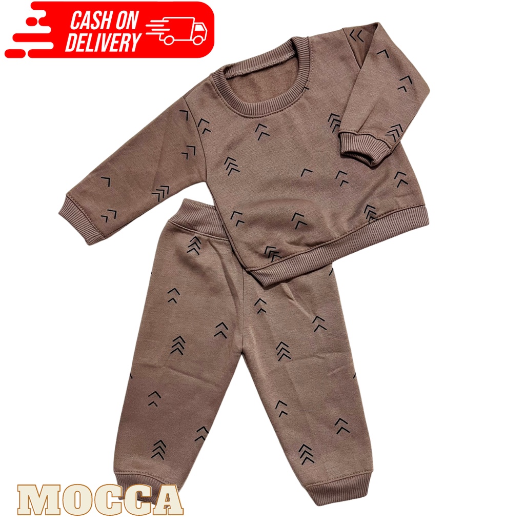 COD Setelan Sweater Celana Jogger Bayi Usia 3-12 Bulan Baju Baby Gracia