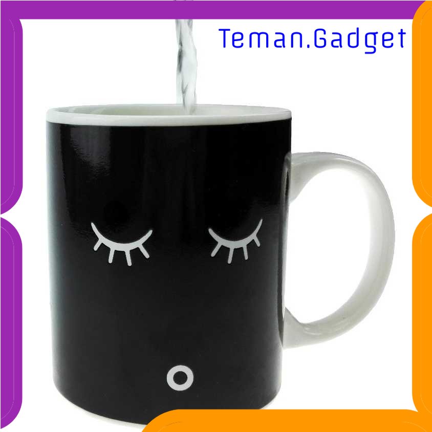 TG - DPR Color Changing Magic Mug Cangkir Sensitif Suhu Motif Smile Face - Y-03