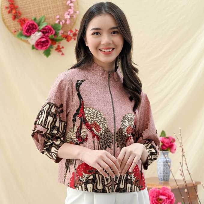 Outer Batik 135 JCO /Jaket Batik Wanita Modern/ Luaran Batik/ Seragam Batik