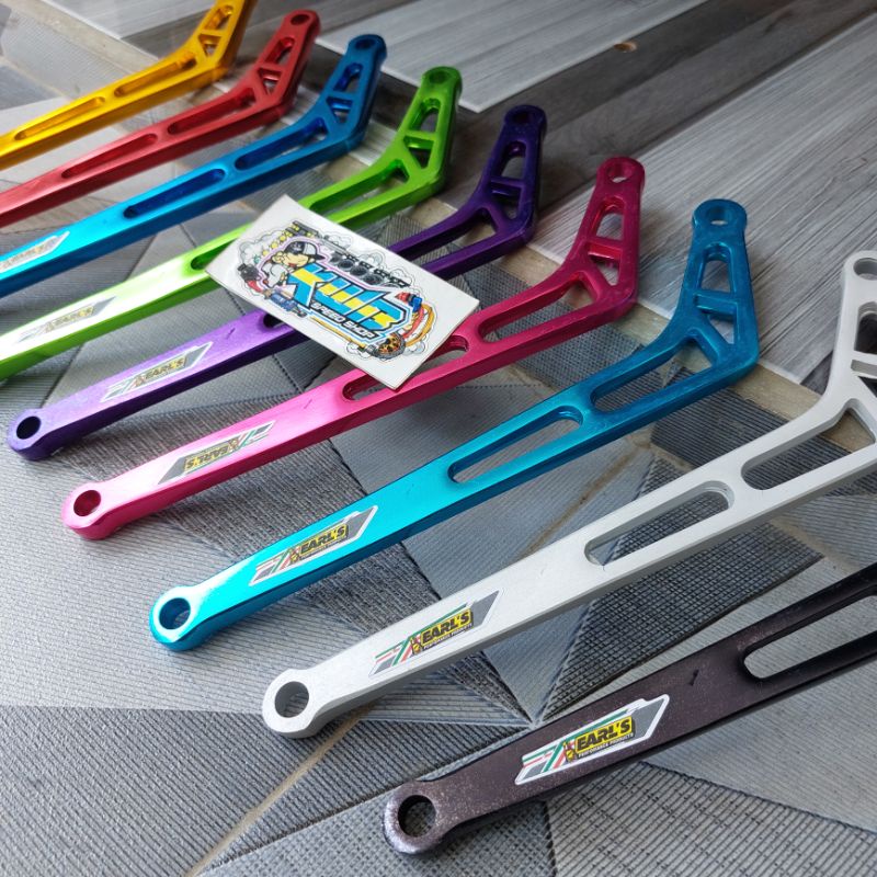 Majutak Gentar45 Pangkon L Knalpot Coak Panjang 24Cm Almunium Breket Dudukan Knalpot L Coak Panjang