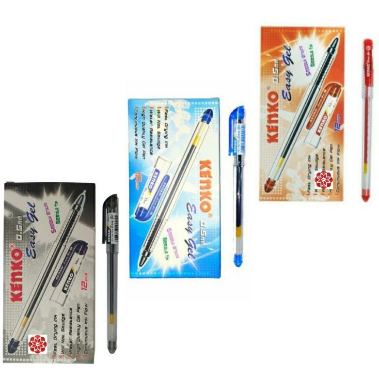 

BISA COD Pulpen Kenko Easy Gel 0,5mm Grosir (1 Lusin)