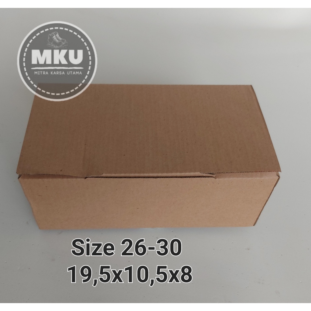 

Kardus Box Dus Sepatu 19,5x10,5x8cm Coklat 26-30