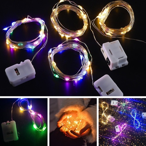 Lampu Hias Kawat LED / Lampu LED Tumblr/String Light LED(Free Baterai) -  1 Meter