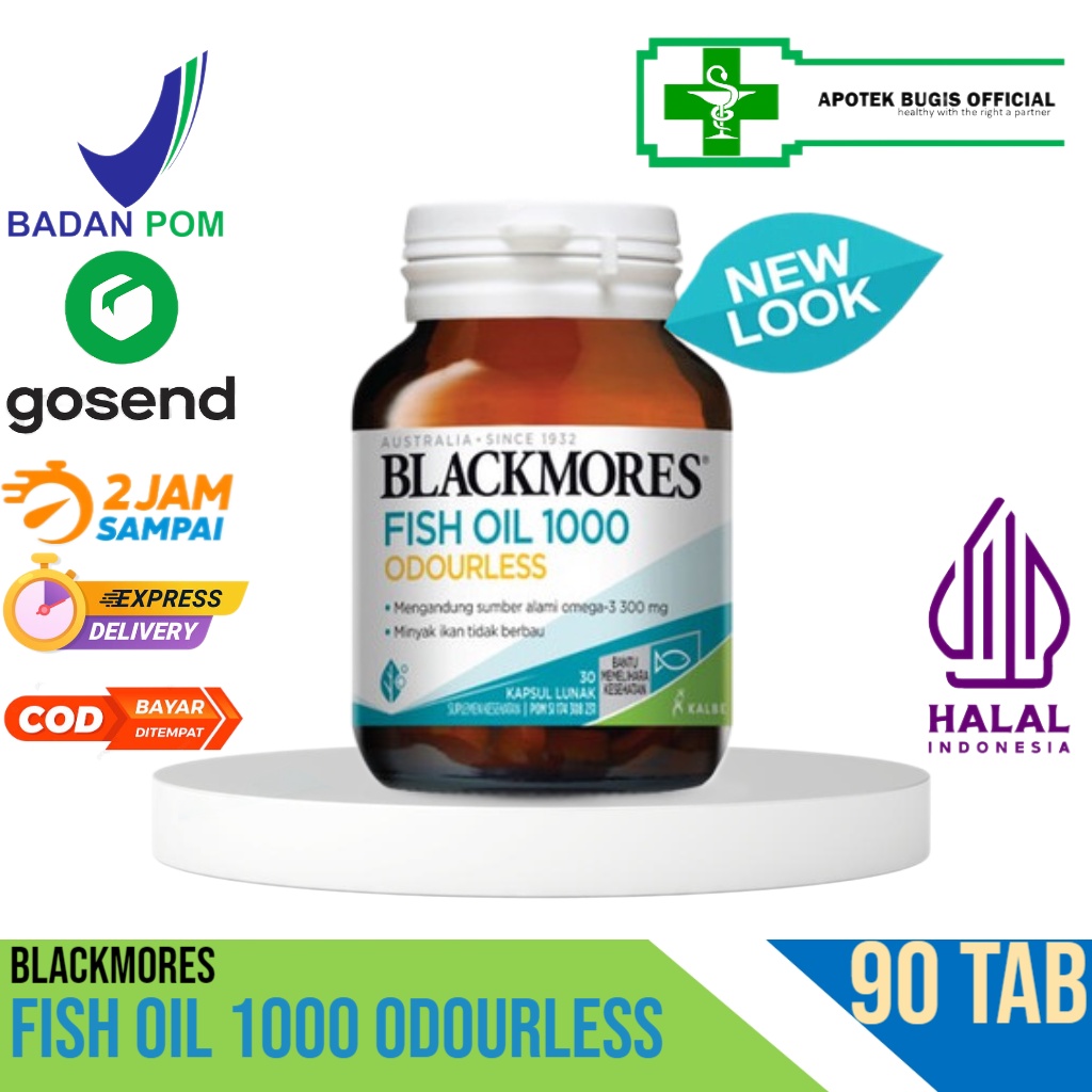 Blackmores Odourless Fish Oil 1000 90 Kapsul