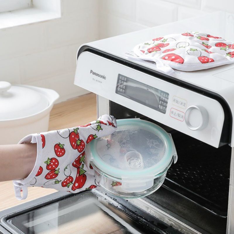 Sarung Tangan Oven Microwave / Anti Panas Kitchen Set Gloves